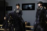 Amsterdam 28 januari 2023
Samantha Steenwijk rijdt op haar paard een kuhr terwijl ze zingt tijdens Jumping Amsterdam in de RAI.