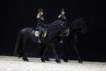 Amsterdam 28 januari 2023
Samantha Steenwijk rijdt op haar paard een kuhr terwijl ze zingt tijdens Jumping Amsterdam in de RAI.