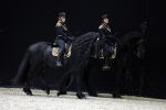 Amsterdam 28 januari 2023
Samantha Steenwijk rijdt op haar paard een kuhr terwijl ze zingt tijdens Jumping Amsterdam in de RAI.