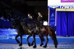 Amsterdam 28 januari 2023
Samantha Steenwijk rijdt op haar paard een kuhr terwijl ze zingt tijdens Jumping Amsterdam in de RAI.
