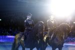 Amsterdam 28 januari 2023
Samantha Steenwijk rijdt op haar paard een kuhr terwijl ze zingt tijdens Jumping Amsterdam in de RAI.