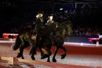 Amsterdam 28 januari 2023
Samantha Steenwijk rijdt op haar paard een kuhr terwijl ze zingt tijdens Jumping Amsterdam in de RAI.