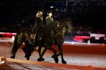 Amsterdam 28 januari 2023
Samantha Steenwijk rijdt op haar paard een kuhr terwijl ze zingt tijdens Jumping Amsterdam in de RAI.