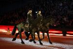 Amsterdam 28 januari 2023
Samantha Steenwijk rijdt op haar paard een kuhr terwijl ze zingt tijdens Jumping Amsterdam in de RAI.