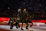 Amsterdam 28 januari 2023
Samantha Steenwijk rijdt op haar paard een kuhr terwijl ze zingt tijdens Jumping Amsterdam in de RAI.