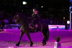 Amsterdam 28 januari 2023
Samantha Steenwijk rijdt op haar paard een kuhr terwijl ze zingt tijdens Jumping Amsterdam in de RAI.