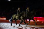Amsterdam 28 januari 2023
Samantha Steenwijk rijdt op haar paard een kuhr terwijl ze zingt tijdens Jumping Amsterdam in de RAI.