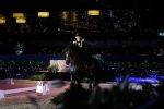Amsterdam 28 januari 2023
Samantha Steenwijk rijdt op haar paard een kuhr terwijl ze zingt tijdens Jumping Amsterdam in de RAI.