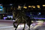 Amsterdam 28 januari 2023
Samantha Steenwijk rijdt op haar paard een kuhr terwijl ze zingt tijdens Jumping Amsterdam in de RAI.