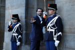 Amsterdam 17 januari 2023
Nieuwjaarsreceptie van Koning Willem Alexander en Koningin Maxima op paleis op de dam.
Davide Heijmans de vrouw van Thierry Baudet is daar aan het fotograferen.