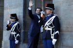 Amsterdam 17 januari 2023
Nieuwjaarsreceptie van Koning Willem Alexander en Koningin Maxima op paleis op de dam.
Davide Heijmans de vrouw van Thierry Baudet is daar aan het fotograferen.