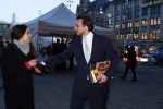 Amsterdam 17 januari 2023
Nieuwjaarsreceptie van Koning Willem Alexander en Koningin Maxima op paleis op de dam.
Davide Heijmans de vrouw van Thierry Baudet is daar aan het fotograferen.