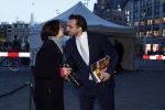 Amsterdam 17 januari 2023
Nieuwjaarsreceptie van Koning Willem Alexander en Koningin Maxima op paleis op de dam.
Davide Heijmans de vrouw van Thierry Baudet is daar aan het fotograferen.