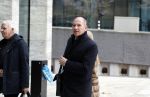 Amsterdam 11 januari 2024
Eugene v Duin arriveert bij de rechtbank van Amsterdam met zijn vrouw en advocaat .