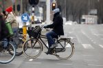 Amsterdam 11 januari 2024
Jacob Derwig op de fiets in Amsterdam centrum.