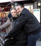 Amsterdam 9 januari 2024
Loiza lamers met partner op electrische van Moof fiets in Amsterdam.