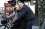 Amsterdam 9 januari 2024
Loiza lamers met partner op electrische van Moof fiets in Amsterdam.
