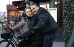 Amsterdam 9 januari 2024
Loiza lamers met partner op electrische van Moof fiets in Amsterdam.