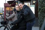 Amsterdam 9 januari 2024
Loiza lamers met partner op electrische van Moof fiets in Amsterdam.