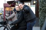 Amsterdam 9 januari 2024
Loiza lamers met partner op electrische van Moof fiets in Amsterdam.