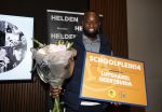 Amsterdam 10 januari 2024
Bekendmaking held van het jaar 2023 van magazine Helden bij Gassan Diamonds. De winnaars zijn Quilindschy Hartman Lutsharel Geertruida en Femke Bol  ( haar ouders haalden prijs op)