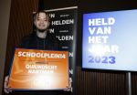 Amsterdam 10 januari 2024
Bekendmaking held van het jaar 2023 van magazine Helden bij Gassan Diamonds. De winnaars zijn Quilindschy Hartman Lutsharel Geertruida en Femke Bol  ( haar ouders haalden prijs op)