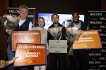 Amsterdam 10 januari 2024
Bekendmaking held van het jaar 2023 van magazine Helden bij Gassan Diamonds. De winnaars zijn Quilindschy Hartman Lutsharel Geertruida en Femke Bol  ( haar ouders haalden prijs op)