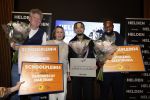 Amsterdam 10 januari 2024
Bekendmaking held van het jaar 2023 van magazine Helden bij Gassan Diamonds. De winnaars zijn Quilindschy Hartman Lutsharel Geertruida en Femke Bol  ( haar ouders haalden prijs op)