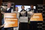 Amsterdam 10 januari 2024
Bekendmaking held van het jaar 2023 van magazine Helden bij Gassan Diamonds. De winnaars zijn Quilindschy Hartman Lutsharel Geertruida en Femke Bol  ( haar ouders haalden prijs op)
