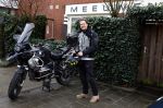 Amsterdam 4 januari 2024
Winston post op zijn BMW motor