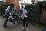Amsterdam 4 januari 2024
Winston post op zijn BMW motor