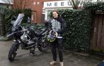Amsterdam 4 januari 2024
Winston post op zijn BMW motor