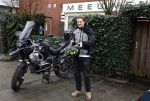 Amsterdam 4 januari 2024
Winston post op zijn BMW motor