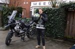 Amsterdam 4 januari 2024
Winston post op zijn BMW motor