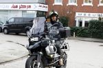 Amsterdam 4 januari 2024
Winston post op zijn BMW motor