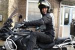 Amsterdam 4 januari 2024
Winston post op zijn BMW motor