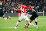 Eindhoven, 29 Januari 2025
8e en laatste wedstrijd  Champions League seizoen 2024-2025 PSV-FC Liverpool, eindstand 3-2
Federico Chiesa en Armando Obispo
Fotograaf Marco Ferrageau