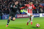 Eindhoven, 29 Januari 2025
8e en laatste wedstrijd  Champions League seizoen 2024-2025 PSV-FC Liverpool, eindstand 3-2
Federico Chiesa en Mauro Junior
Fotograaf Marco Ferrageau