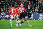 Eindhoven, 29 Januari 2025
8e en laatste wedstrijd  Champions League seizoen 2024-2025 PSV-FC Liverpool, eindstand 3-2
Gody Gakpo en Rick Karsdorp
Fotograaf Marco Ferrageau