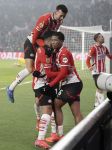 Eindhoven 14 Januari 2025 KNVB Beker PSV-Excelsior. Eindstand 5-4 (Verlenging)
Ismael Sabari scoort in de laatste seconde van de wedstrijd 3-3 en wordt gefeliciteerd door zijn kollega's Ryan Flamingo Ricardo Pepi Luuk de Jong en Ivan Perisic
Foto Jan Hoogsteen