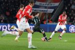 Eindhoven, 29 Januari 2025
8e en laatste wedstrijd  Champions League seizoen 2024-2025 PSV-FC Liverpool, eindstand 3-2
Johan Bakayoko en Harvey Elliott
Fotograaf Marco Ferrageau