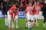 Eindhoven, 29 Januari 2025
8e en laatste wedstrijd  Champions League seizoen 2024-2025 PSV-FC Liverpool, eindstand 3-2
Richard Ledezma blij na afloop
Fotograaf Marco Ferrageau
