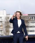 Amsterdam 10 januari 2025
Tygo Gernandt bij zijn huis in het centrum van Amsterdam.