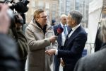 Amsterdam 12 januari 2026
Nieuwjaarsreceptie Koning Willem Alexander en Koningin Maxima bij het paleis op de dam . Vandaag komen er vooral mensen uit de politiek. Dick Schoof en Jair Ferwerda