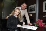 Maastricht 14 januari 2026
Doop tulipa Emma Kok bij het vrijthof in Maastricht  haar ouders en opa en oma's waren erbij aanwezig