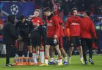 Eindhoven, 28 Januari 2026
Laatste wedstrijd in voorronde Champions League
PSV-Bayern Munchen, eindstand 1-2
Guus Til Ivan Perisic Jerdy Schouten Paul Wanner en Sergino Dest voor aanvang wedstrijd