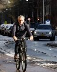 Amsterdam 6 januari 2026
Jaap Jongbloed vertrekt bij zijn sportschool op de fiets naar huis .
