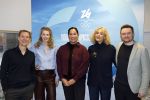 Hilversum 20 januari 2026
Presentatie crew van Eurosport die naar de olympische spelen gaan. Jochem Uytdehaage Anne Greet Haars Ranomi Kromowidjojo Lexie Stevens en en Herbert Cool