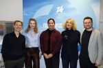Hilversum 20 januari 2026
Presentatie crew van Eurosport die naar de olympische spelen gaan. Jochem Uytdehaage Anne Greet Haars Ranomi Kromowidjojo Lexie Stevens en en Herbert Cool