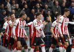 Eindhoven, 1 Februari 2026
Kompetitiewedstrijd PSV-Feyenoord, eindstand 3-0
Joey Veerman Armando Obispo Ismael Saibarin Sergino Dest Paul Wanner EsmirBajraktarevic Guus Til